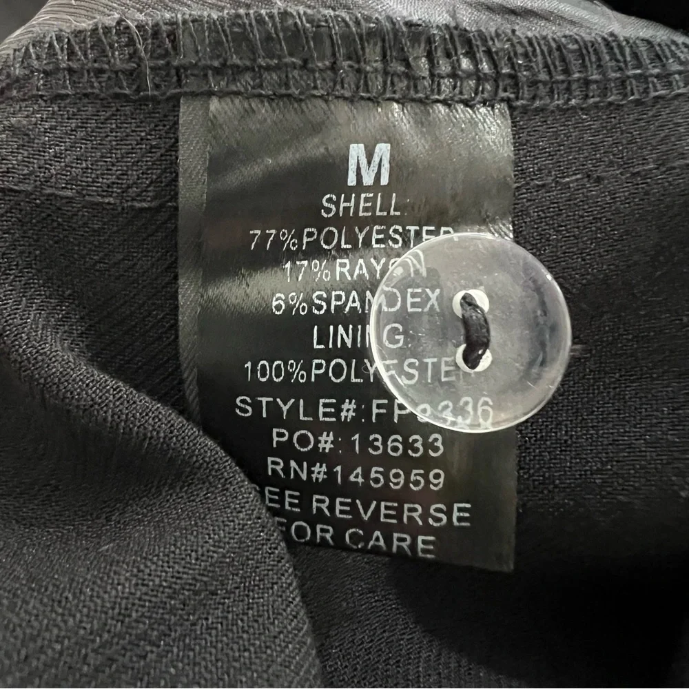 Dress Forum Black Wide Leg Dress Pants Medium - Picture 6 of 7